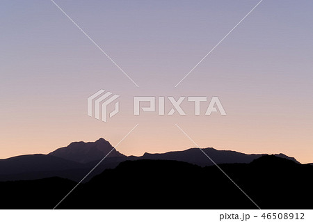 Aconcagua, highest mountain in the Americas, layers of the andean precordillera, view from Uspallata 46508912
