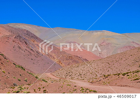 Beautiful mountain landscape in the Argentine Andes, near Laguna Brava, Paso Pircas Negras Beautiful mountain landscape in the Argentine Andes, near Laguna Brava, Paso Pircas Negras 46509017