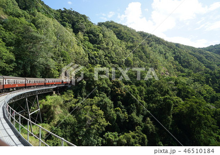 キュランダ 熱帯 雨林 シーニックレールウェイ 鉄道 鉄橋 崖 キュランダ 熱帯 雨林 シーニックレールウェイ 鉄道 鉄橋 崖 46510184