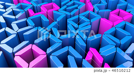 Abstract 3D numbers background computer generated render 46510212