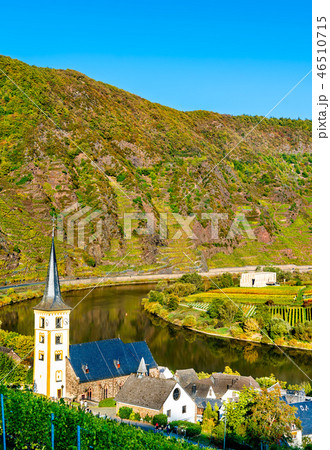 Saint Lawrence Church at the Moselle Bow - Bremm, Germany 46510715