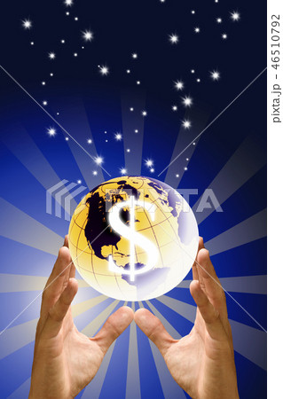 Save the world with money concept Save the world with money concept 46510792