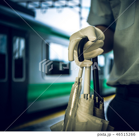 駅イメージ（撮影用に制作した駅施設・電車） 46515266