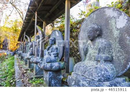 【山梨県北杜市】海岸寺　百体観音・百番観世音石仏 46515911