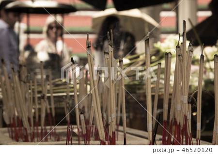 Incense sticks in temple 46520120