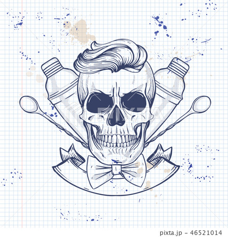 Sketch, barman skull 46521014