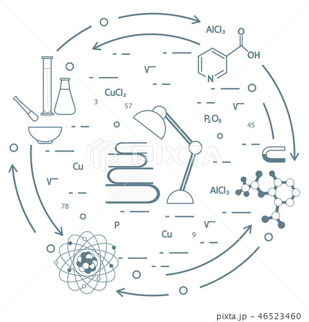 Scientific, education elements Scientific, education elements 46523460