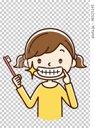 きれいな歯 女の子 きれいな歯 女の子 46525145