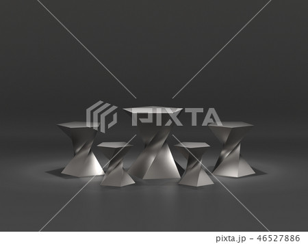 abstract pedestal for display,Platform for design. 46527886