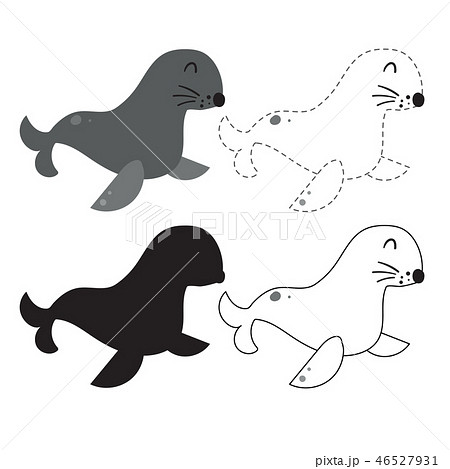 sealion worksheet vector design 46527931
