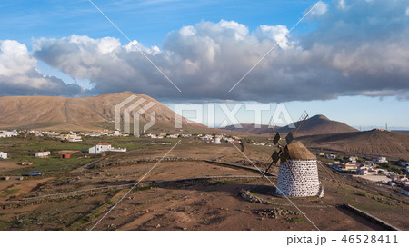 aerial view of windmill. 46528411