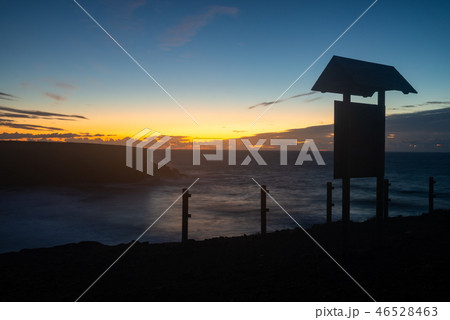 sunset on the west coast of fuerteventura 46528463