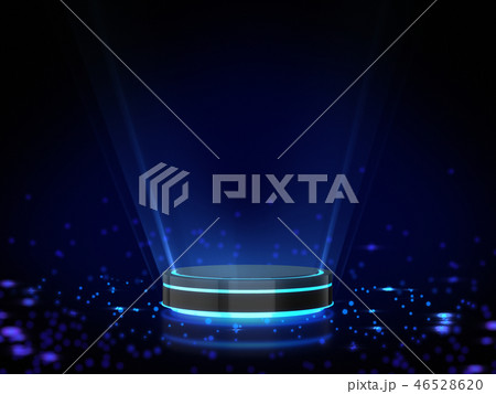 Pedestal for display with light glow. 46528620