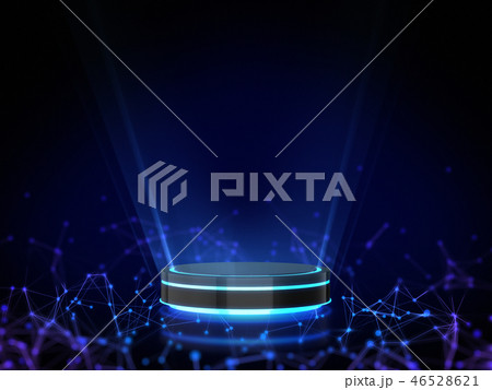 Pedestal for display with light glow. 46528621
