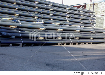 Plastic pipes in stock of finished products   46528881