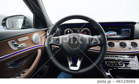 The luxury modern car Interior. Shallow dof. The luxury modern car Interior. Shallow dof. 46529066