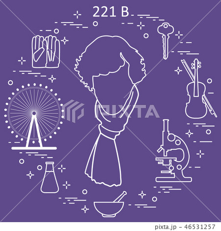 Private detective Sherlock Holmes with variety 46531257