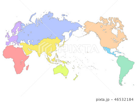 世界地図のイラスト素材