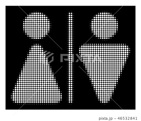 White Halftone WC Persons Icon White Halftone WC Persons Icon 46532841