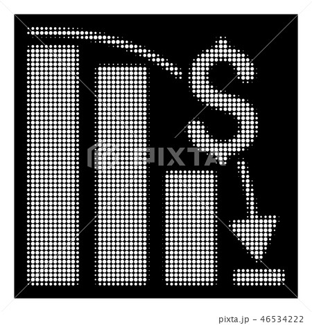White Halftone Financial Epic Fail Icon White Halftone Financial Epic Fail Icon 46534222