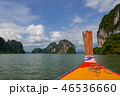 Tropical sea, sky  mountain in summer in Thailand 46536660