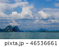 Tropical sea, sky  mountain in summer in Thailand 46536661