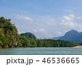 Tropical sea, sky mountain in summer in Thailand 46536665