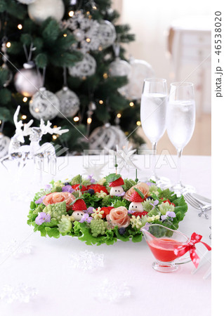 クリスマスリースサラダ クリスマスリースサラダ 46538020