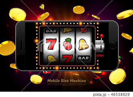 lucky slot machine casino mobile phone with light 46538929