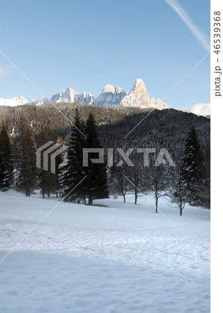 Winter Scene, the Dolomites, Italy 46539368
