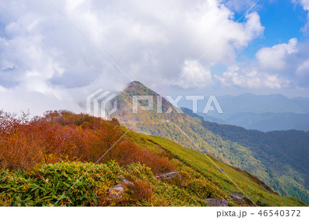 自念子ノ頭から、東黒森・伊予富士方面を見る！(愛媛県西条市)※作品コメント欄に撮影位置 46540372