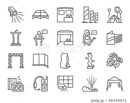 Special event line icon set. 46540971