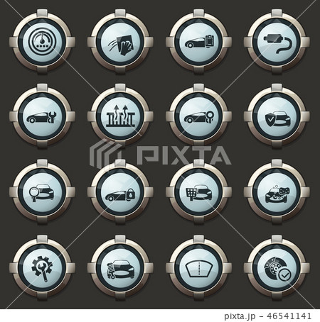 Car shop icons set Car shop icons set 46541141