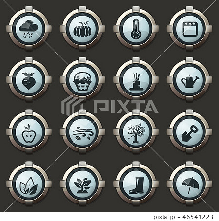 Autumn icons set 46541223