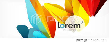 Vector colorful geometric triangle background, crystal banner design 46542638