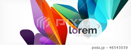 Modern geometric background. Poster template with polygonal elements Modern geometric background. Poster template with polygonal elements 46543039