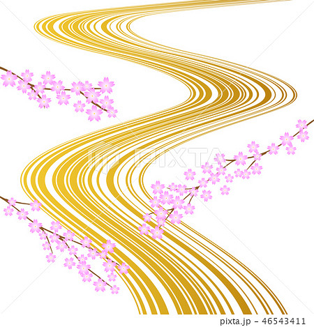 桜 流れ 桜 流れ 46543411