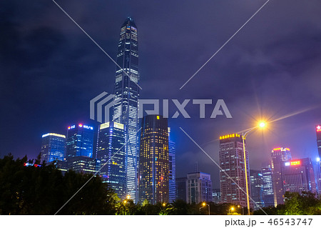 深セン市福田区 夜景 46543747