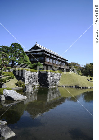 臨江閣　木造建築　前橋市　群馬県　建築　歴史　文化　入母屋造り　桟瓦葺き　数寄屋風建築　 46543838