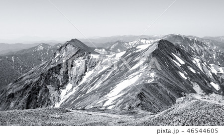 春の谷川岳登山 （天神尾根ルートより俎嵓・オジカ沢の頭・万太郎山を望む） 46544605