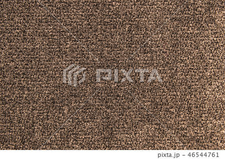 Textured background large brown textile. Texture of textile fabric close-up 46544761
