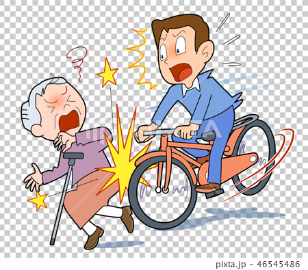 bicycle accident clipart