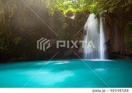 The Kawasan Falls, Cebu, Philippines The Kawasan Falls, Cebu, Philippines 46546588