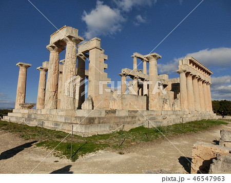 ギリシャ　エギナ島のアフェア神殿 46547963