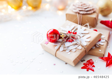 Christmas and New Year presents and decorations 46548425