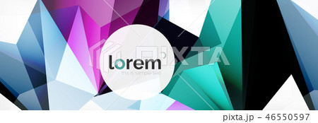 Modern geometric background. Poster template with polygonal elements Modern geometric background. Poster template with polygonal elements 46550597