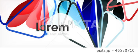 Modern geometric background. Poster template with polygonal elements Modern geometric background. Poster template with polygonal elements 46550710