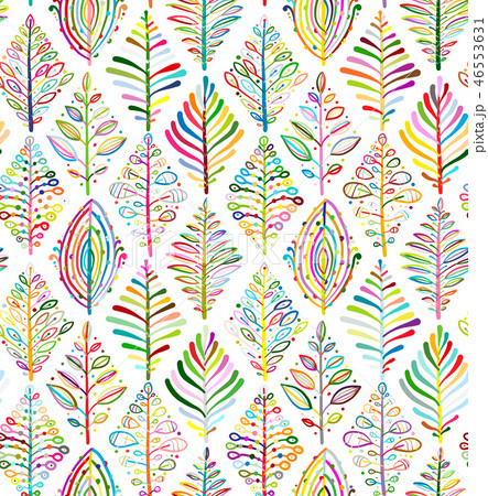 Abstract leaves background. Rhombus shape. Seamless pattern for your design Abstract leaves background. Rhombus shape. Seamless pattern for your design 46553631