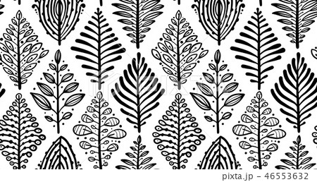 Abstract leaves background. Rhombus shape. Seamless pattern for your design Abstract leaves background. Rhombus shape. Seamless pattern for your design 46553632