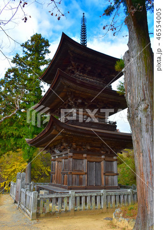 大法寺三重塔　国宝　長野 46554005